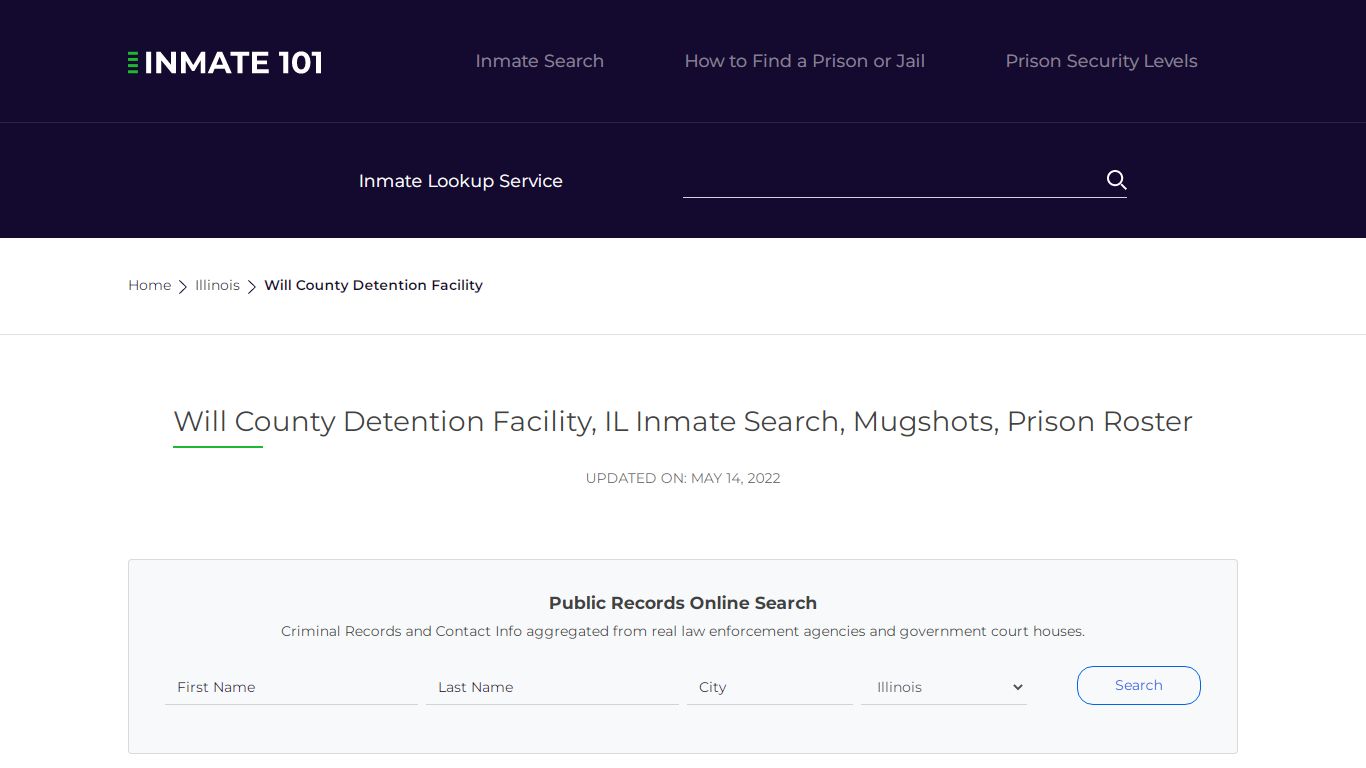 Will County Detention Facility, IL Inmate Search, Mugshots ...